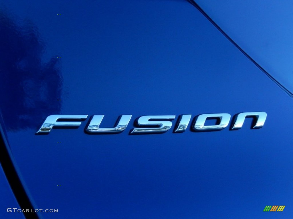 2014 Fusion SE EcoBoost - Deep Impact Blue / Dune photo #4