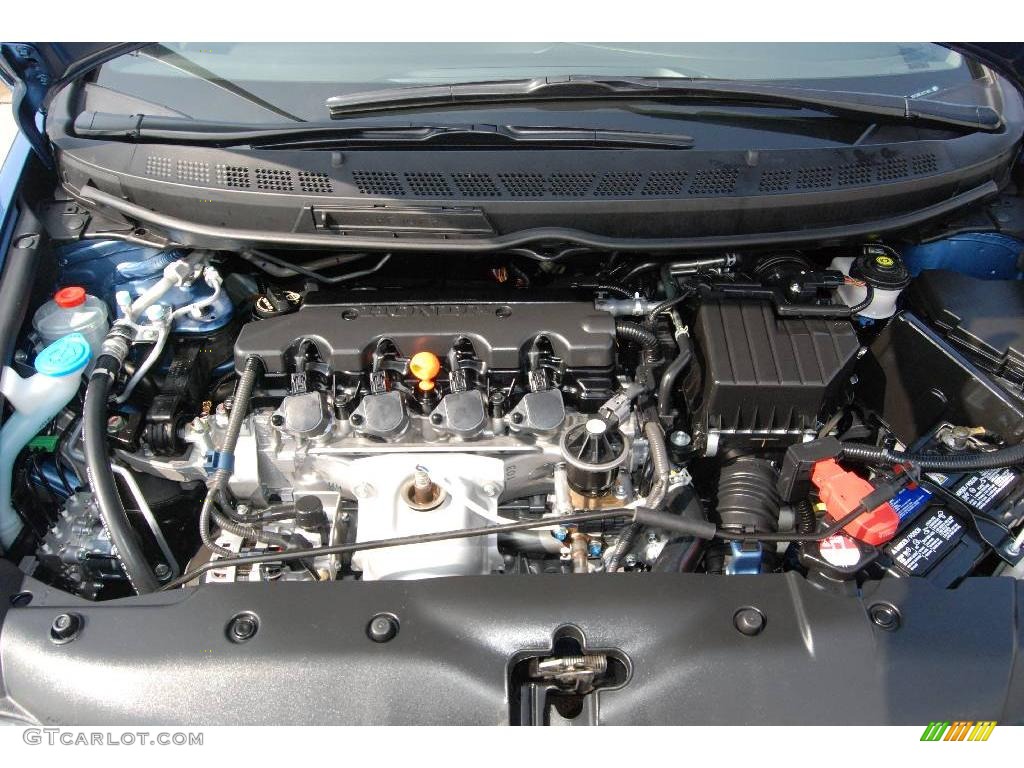 2008 Civic LX Sedan - Atomic Blue Metallic / Gray photo #33