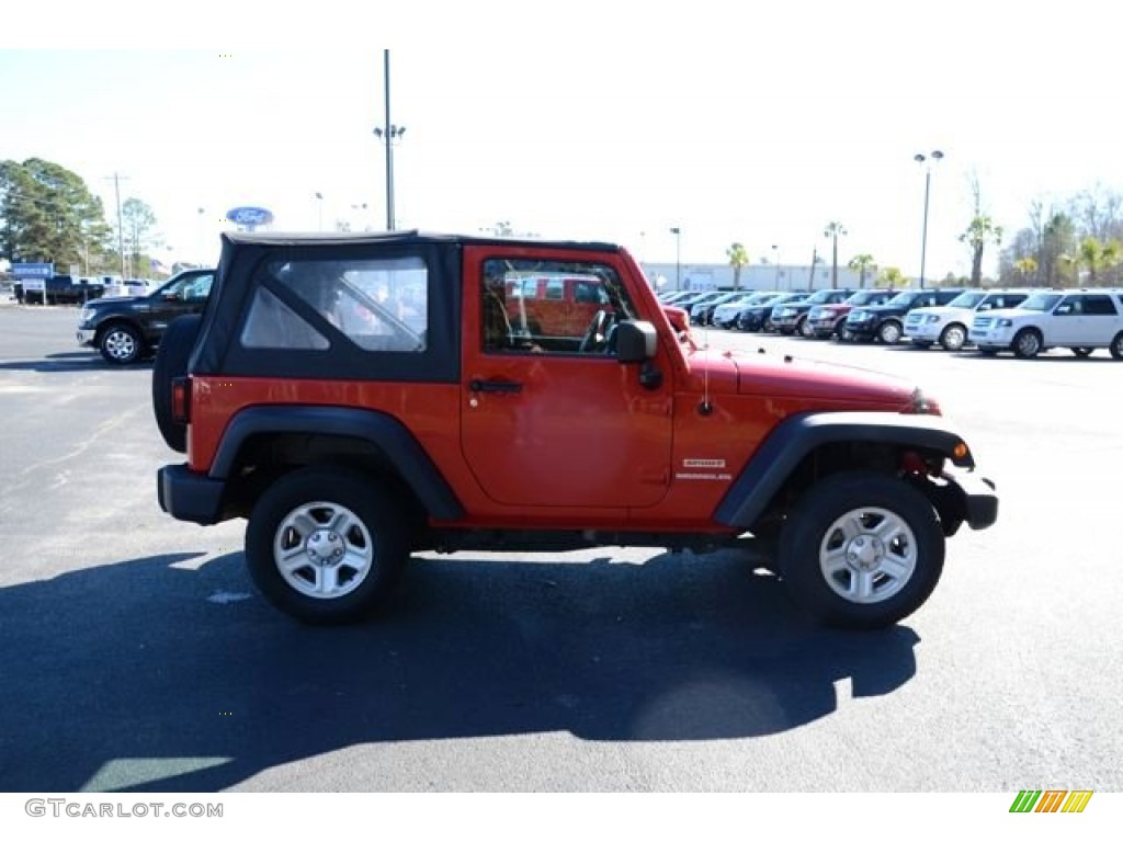 2012 Wrangler Sport 4x4 - Flame Red / Black photo #4