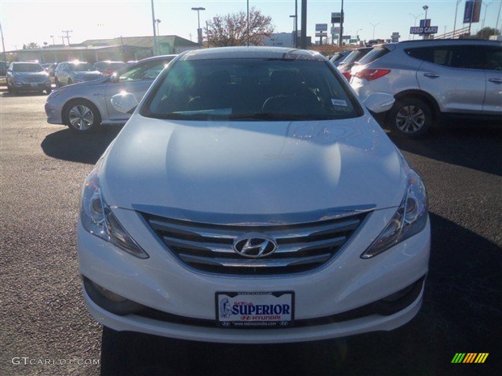 2014 Sonata Limited - Pearl White / Black photo #2