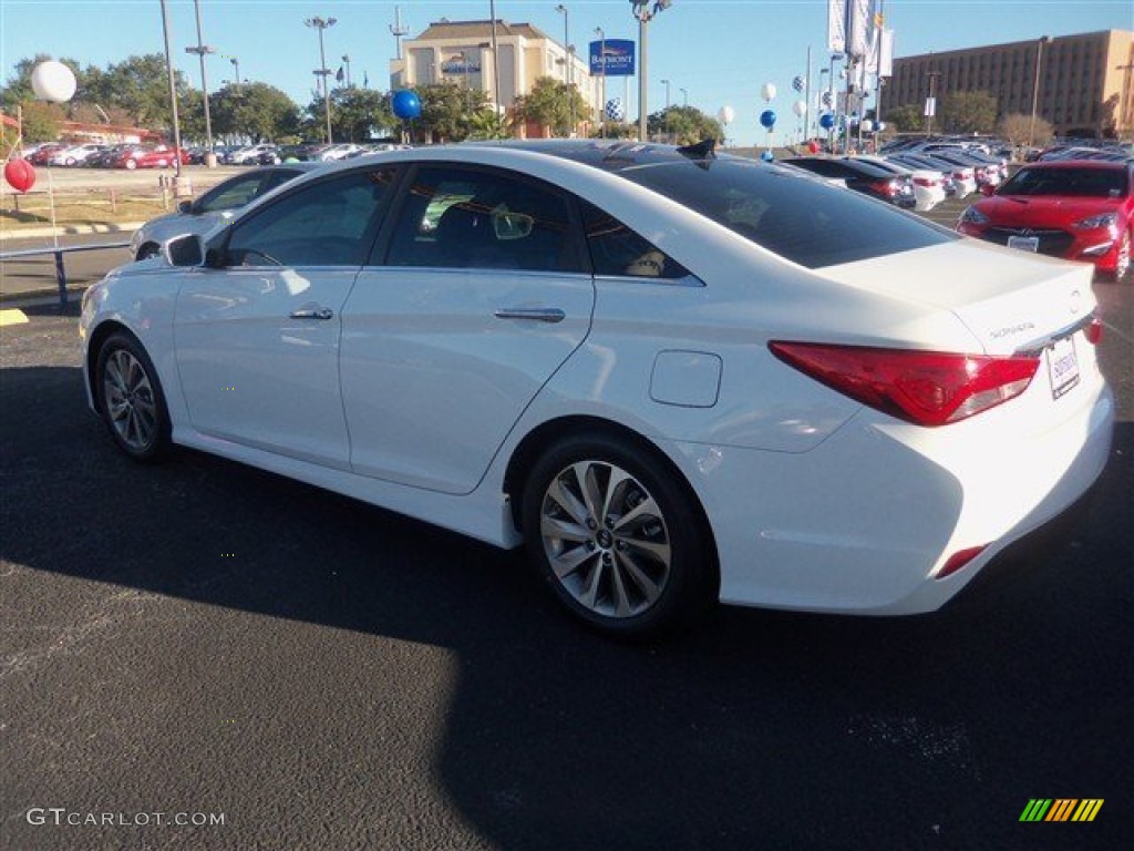 2014 Sonata Limited - Pearl White / Black photo #4
