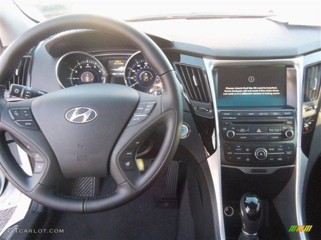 2014 Sonata Limited - Pearl White / Black photo #6