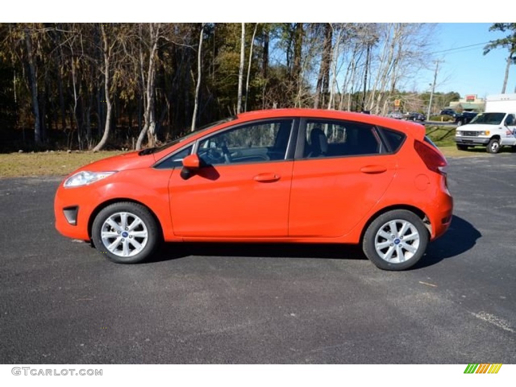 Race Red 2012 Ford Fiesta SE Hatchback Exterior Photo #88986133
