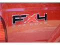 2011 Vermillion Red Ford F250 Super Duty Lariat Crew Cab 4x4  photo #5