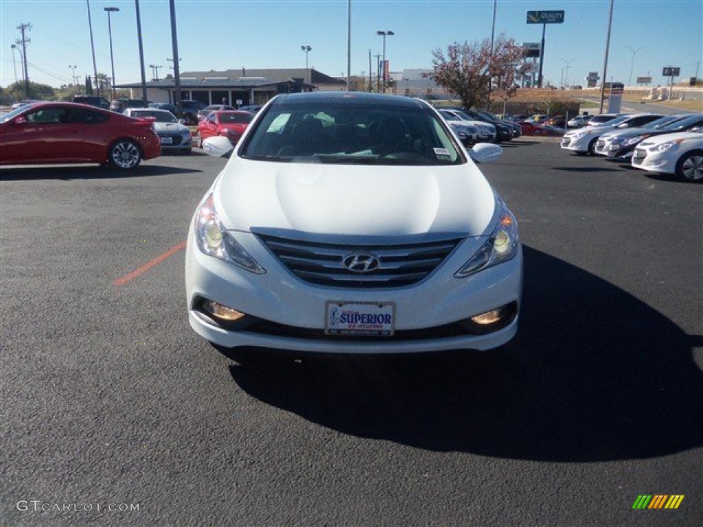 2014 Sonata Limited 2.0T - Pearl White / Black photo #2