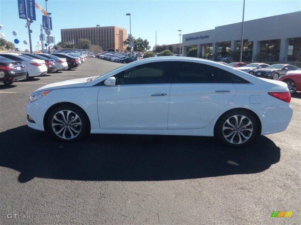 2014 Sonata Limited 2.0T - Pearl White / Black photo #3