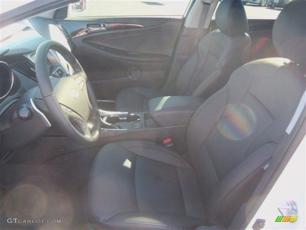 2014 Sonata Limited 2.0T - Pearl White / Black photo #5