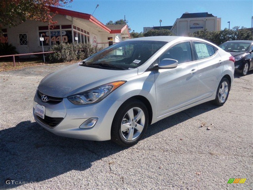 2013 Elantra GLS - Shimmering Air Silver / Gray photo #1