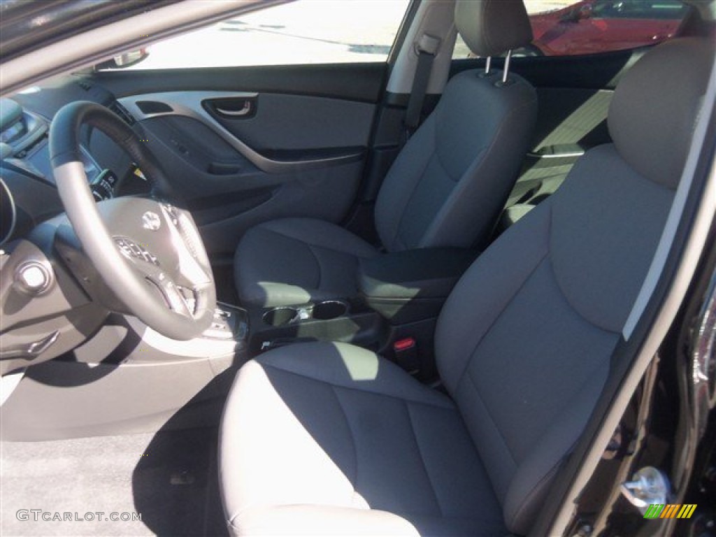 2013 Elantra Limited - Black / Gray photo #5