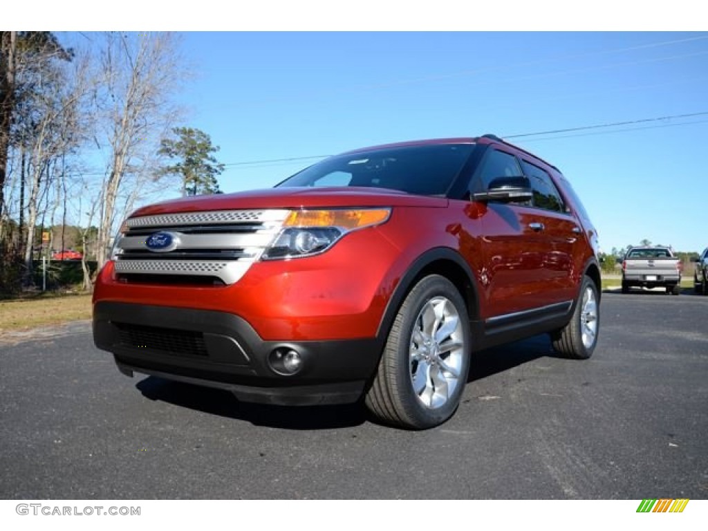 2014 Explorer XLT - Ruby Red / Medium Light Stone photo #1