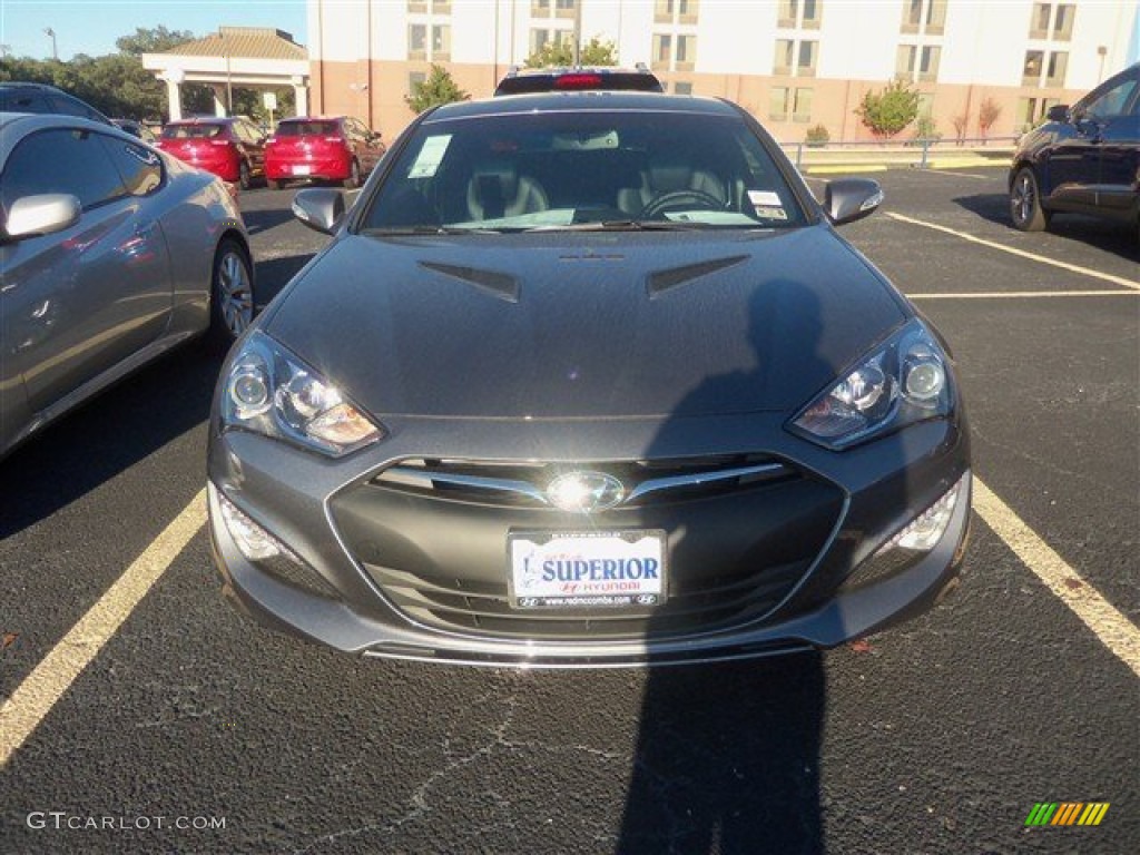 2013 Genesis Coupe 3.8 Track - Empire State Gray / Black Leather photo #2