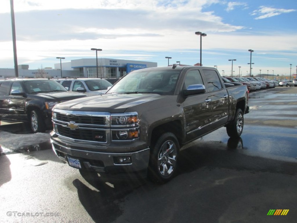 2014 Silverado 1500 LTZ Z71 Crew Cab 4x4 - Brownstone Metallic / Jet Black photo #2