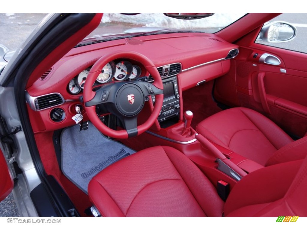 Carrera Red Interior 2011 Porsche 911 Carrera 4S Cabriolet Photo #88991521