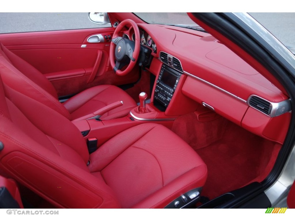 Carrera Red Interior 2011 Porsche 911 Carrera 4S Cabriolet Photo #88991566