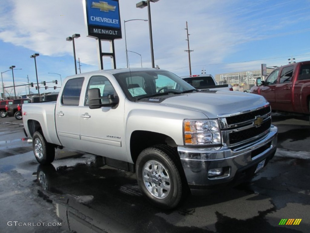 2014 Silverado 2500HD LTZ Crew Cab 4x4 - Silver Ice Metallic / Ebony photo #1