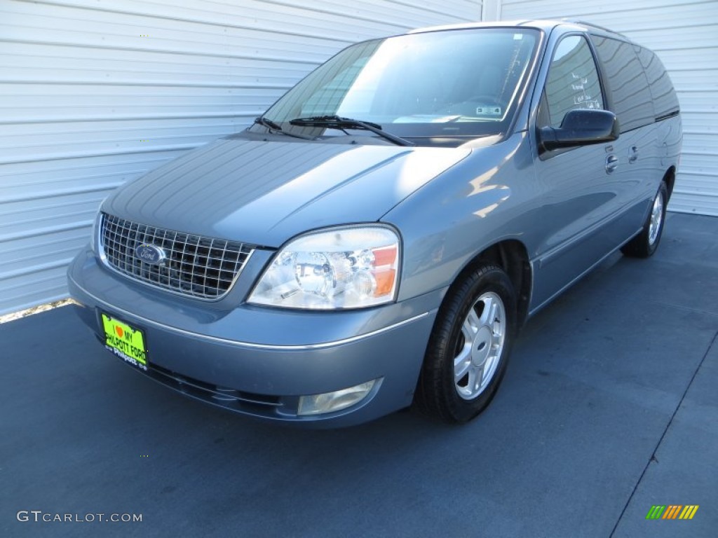 2005 Freestar SEL - Medium Steel Blue Metallic / Flint Grey photo #7