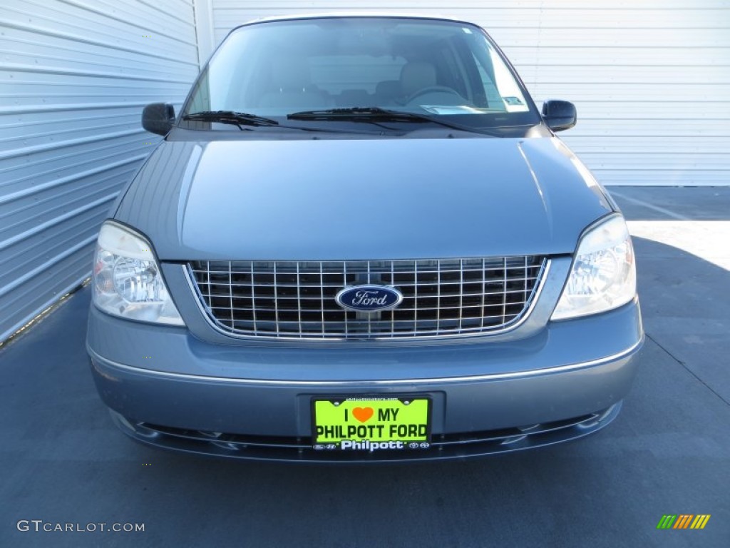 2005 Freestar SEL - Medium Steel Blue Metallic / Flint Grey photo #8