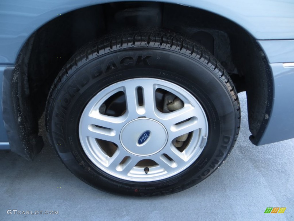 2005 Freestar SEL - Medium Steel Blue Metallic / Flint Grey photo #16