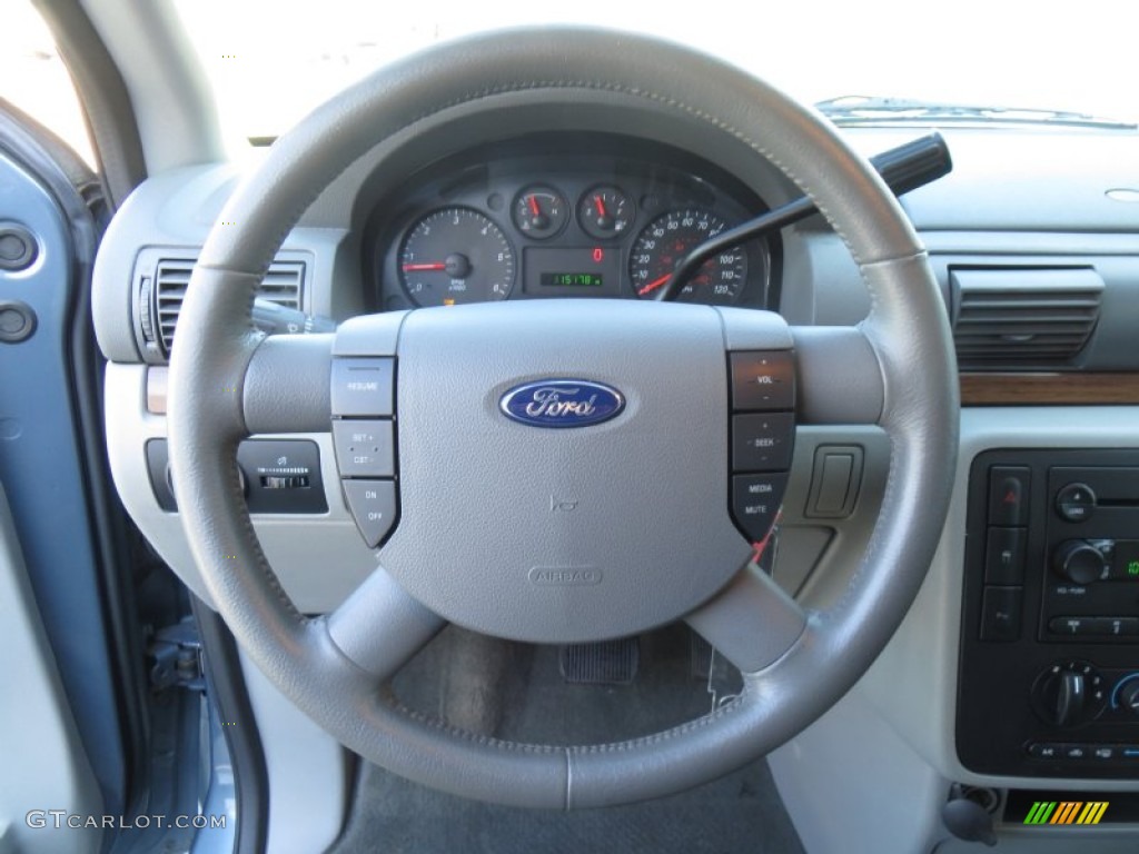 2005 Freestar SEL - Medium Steel Blue Metallic / Flint Grey photo #43