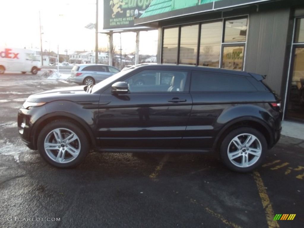 2012 Range Rover Evoque Coupe Dynamic - Barolo Black Premium Metallic / Dynamic Ebony/Pimento photo #6