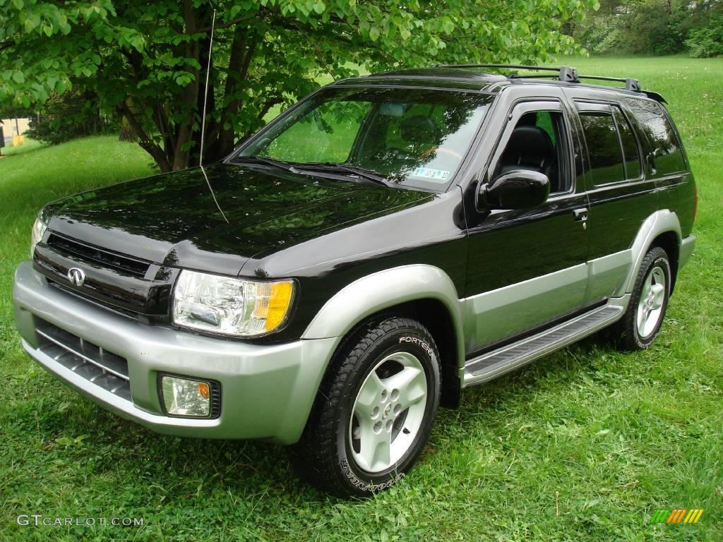 2001 QX4 4x4 - Black Obsidian / Graphite photo #5