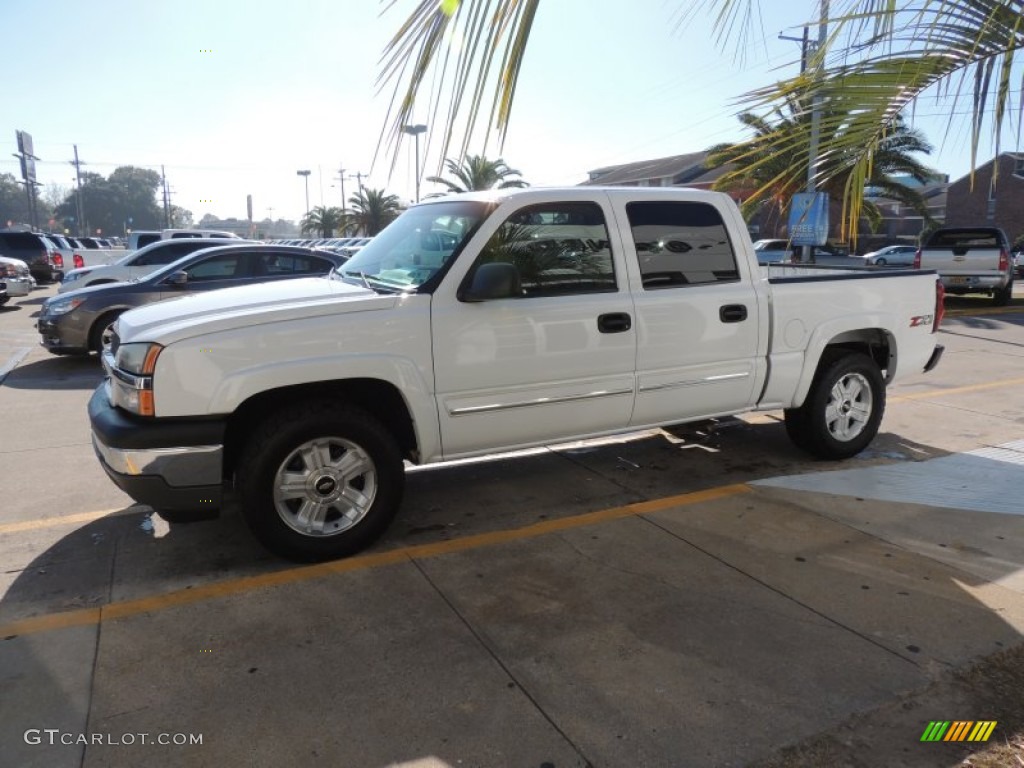 2005 Silverado 1500 LT Crew Cab 4x4 - Summit White / Medium Gray photo #5