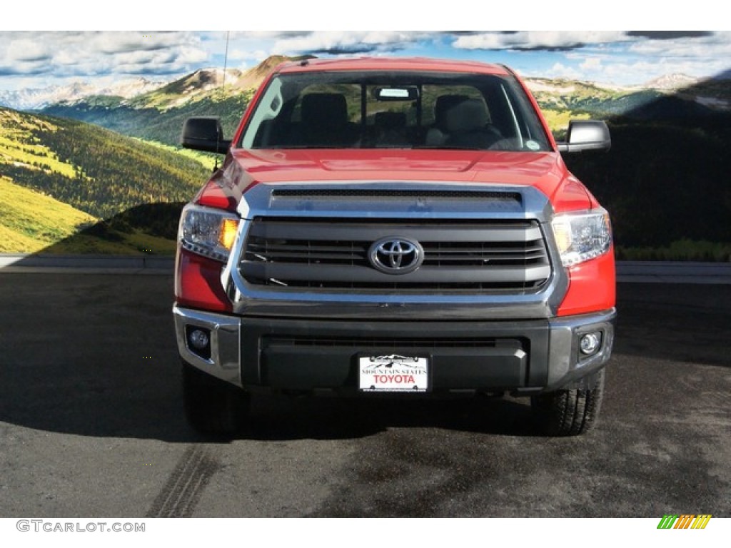2014 Tundra SR5 Double Cab 4x4 - Radiant Red / Sand Beige photo #2