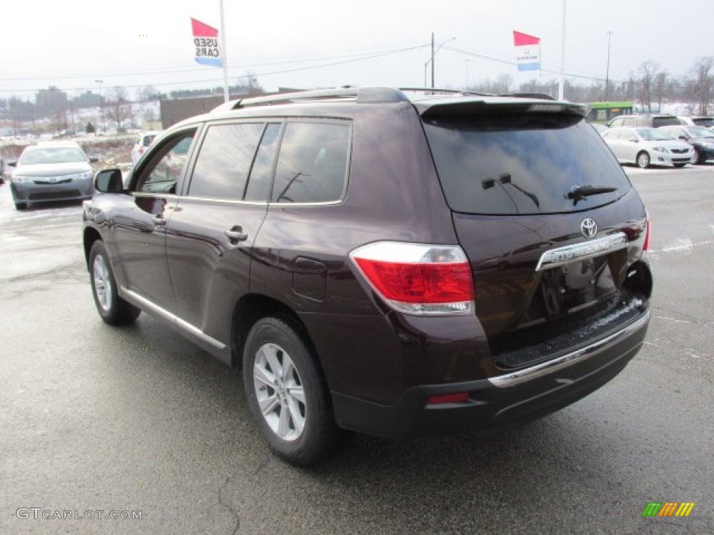 2012 Highlander V6 4WD - Sizzling Crimson Mica / Sand Beige photo #6