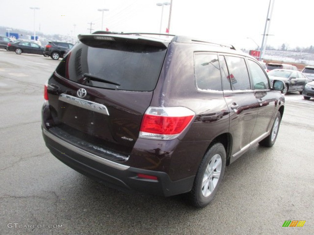 2012 Highlander V6 4WD - Sizzling Crimson Mica / Sand Beige photo #8