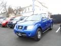 2012 Metallic Blue Nissan Frontier Pro-4X Crew Cab 4x4  photo #3