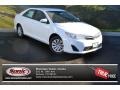 2014 Super White Toyota Camry LE  photo #1