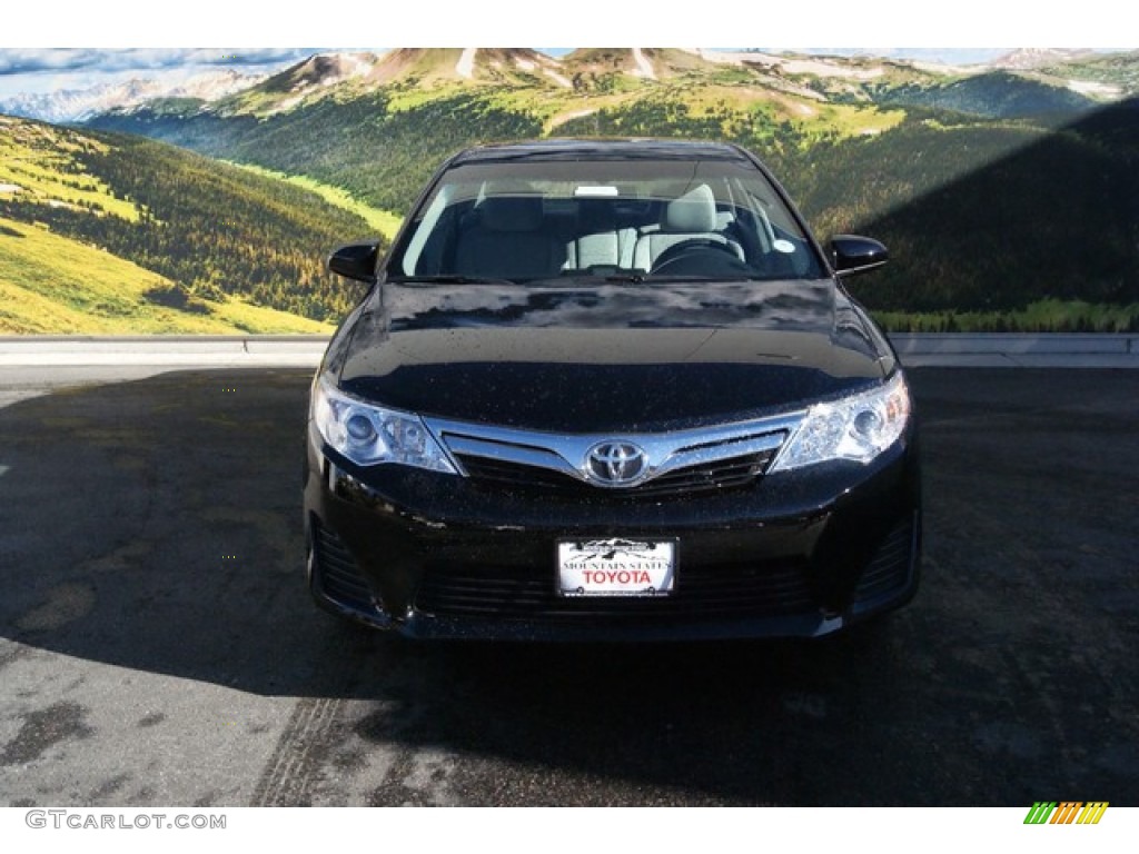 2014 Camry LE - Attitude Black Metallic / Ivory photo #2