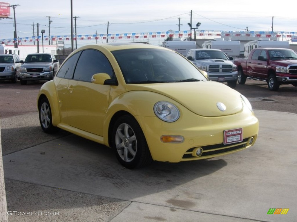 2004 New Beetle GLS 1.8T Coupe - Sunflower Yellow / Black photo #14