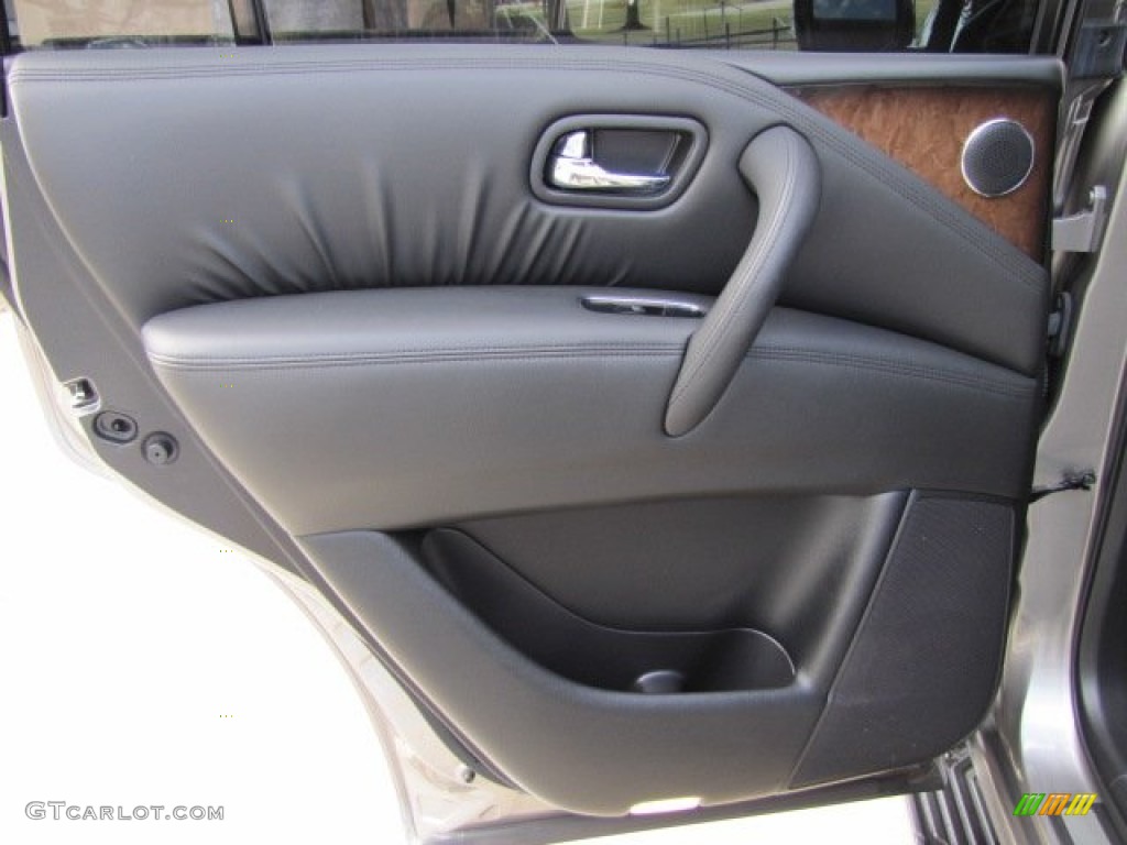 2011 Infiniti QX 56 Graphite Door Panel Photo #89004569