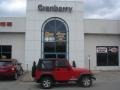 2003 Flame Red Jeep Wrangler SE 4x4  photo #1