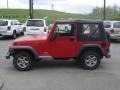 2003 Flame Red Jeep Wrangler SE 4x4  photo #5