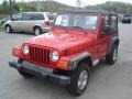 2003 Flame Red Jeep Wrangler SE 4x4  photo #14