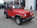 2003 Flame Red Jeep Wrangler SE 4x4  photo #16