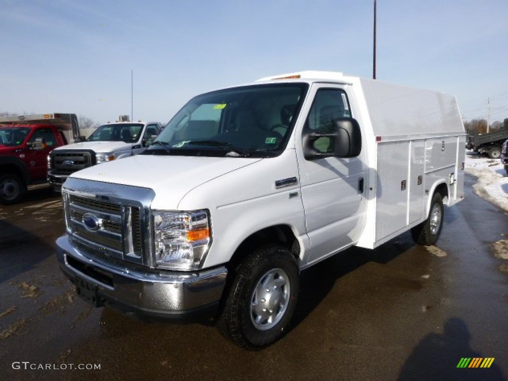 Oxford White 2014 Ford E-Series Van E350 Cutaway Commercial Exterior Photo #89008545