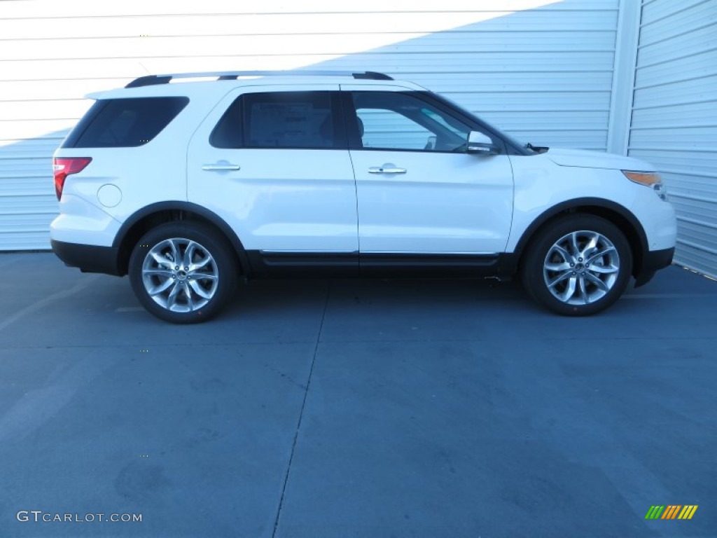 2014 Explorer Limited - White Platinum / Charcoal Black photo #3