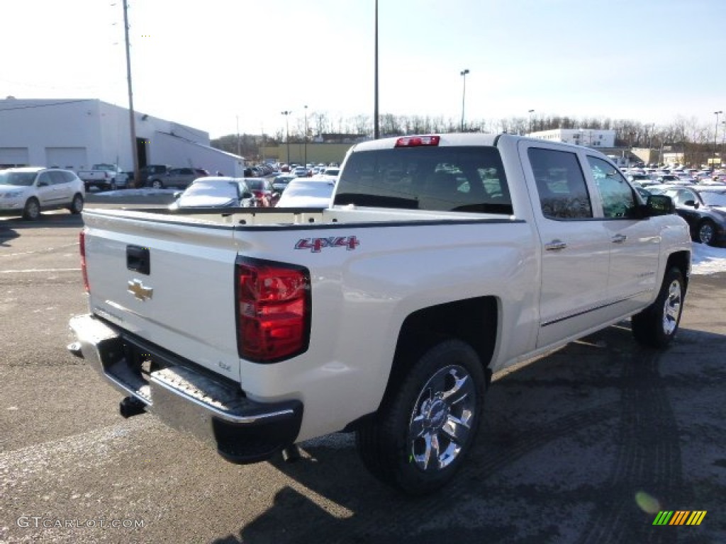 2014 Silverado 1500 LTZ Crew Cab 4x4 - White Diamond Tricoat / Jet Black photo #5