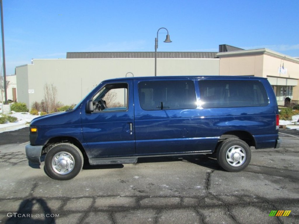 Dark Blue Metallic 2010 Ford E Series Van E350 XL Passenger Exterior Photo #89009586
