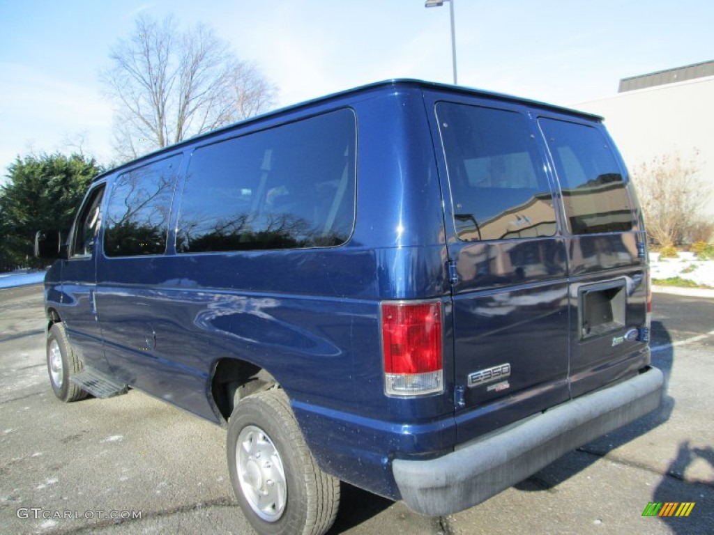 2010 E Series Van E350 XL Passenger - Dark Blue Metallic / Medium Flint photo #5