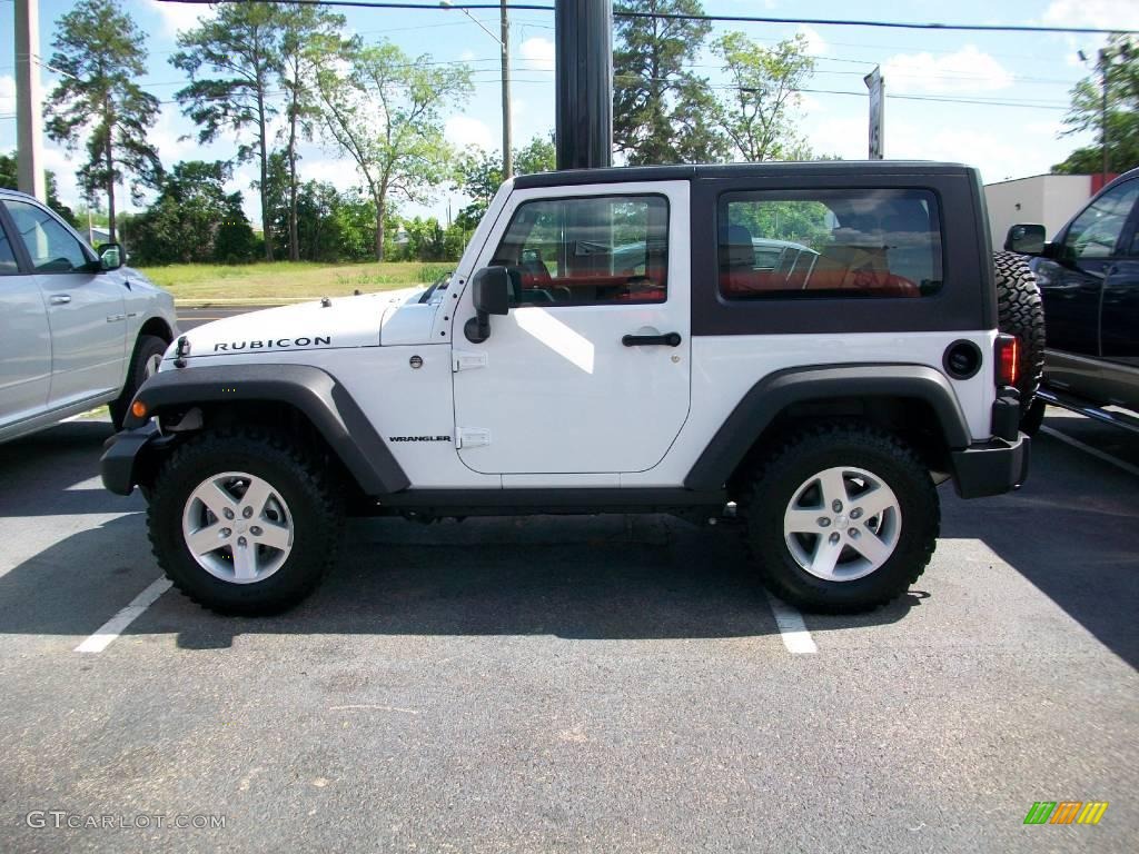 2009 Wrangler Rubicon 4x4 - Stone White / Dark Slate Gray/Medium Slate Gray photo #1