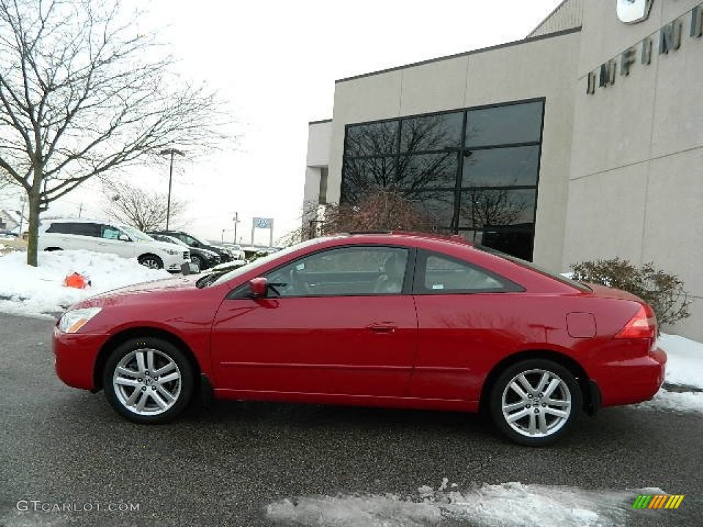 2004 Accord EX-L Coupe - San Marino Red Pearl / Ivory photo #4
