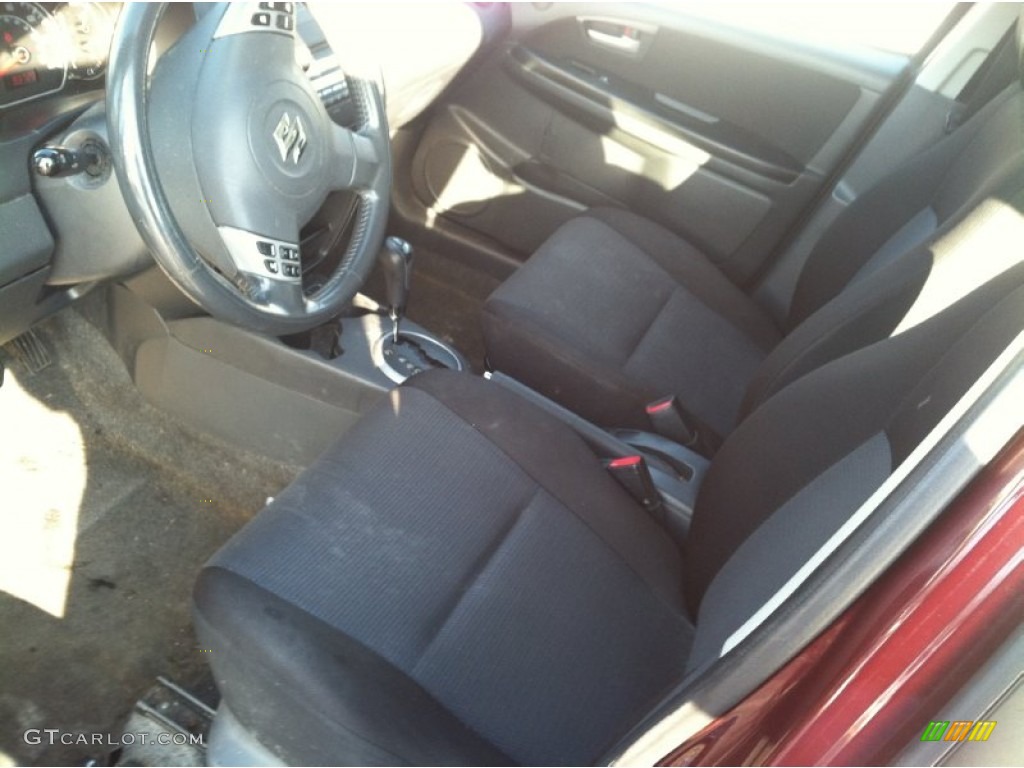 2008 SX4 Sport Sedan - Cherry Red Metallic / Black photo #10