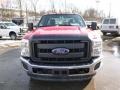 Vermillion Red - F350 Super Duty XL SuperCab 4x4 Utility Truck Photo No. 3
