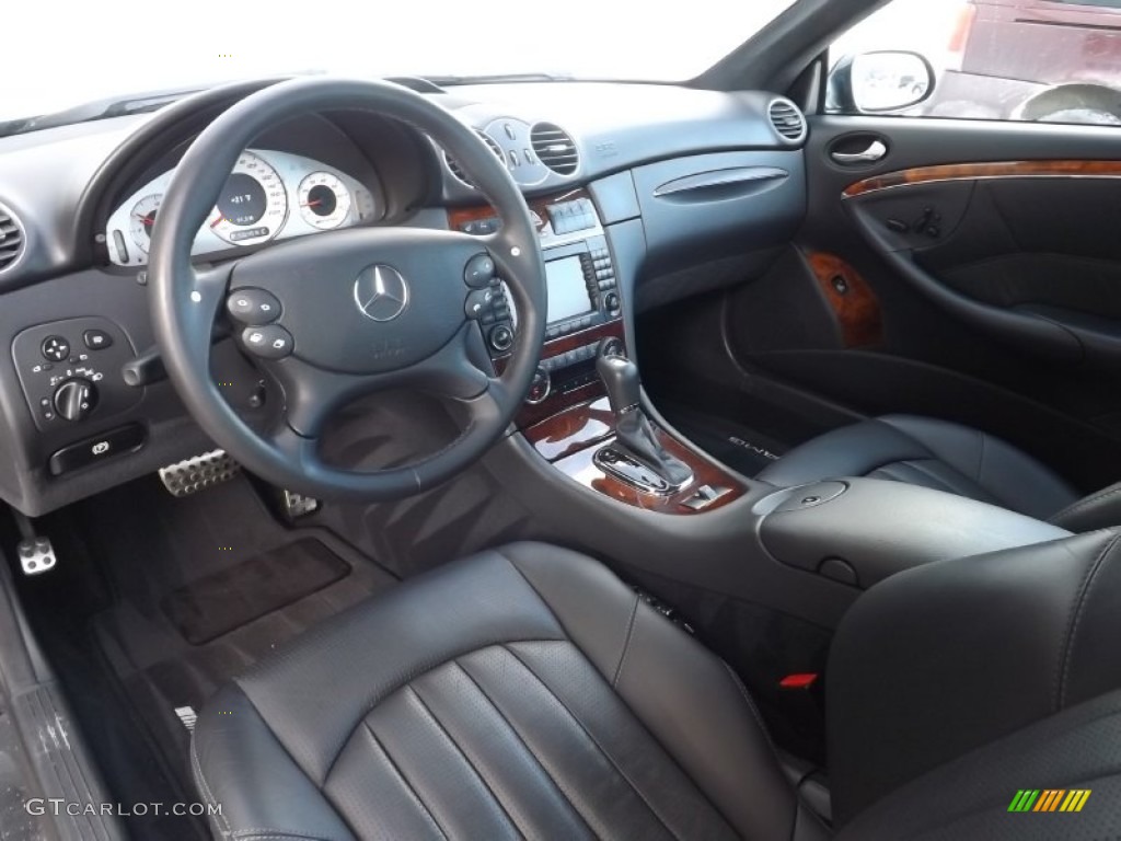 Charcoal Interior 2005 Mercedes-Benz CLK 55 AMG Cabriolet Photo #89011608