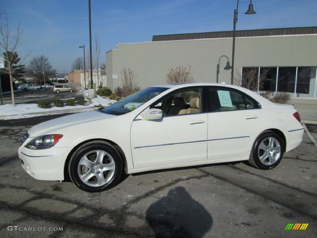 2005 RL 3.5 AWD Sedan - Premium White Pearl / Parchment photo #1