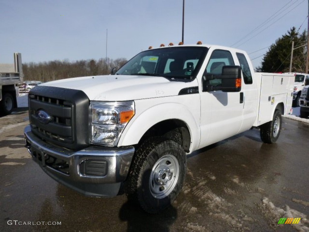 2014 F350 Super Duty XL SuperCab 4x4 - Oxford White / Steel photo #4